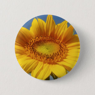 Yellow Sunflower 6 Cm Round Badge