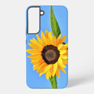 Yellow Sunflower Against Sun On Blue Sky Samsung Galaxy Case