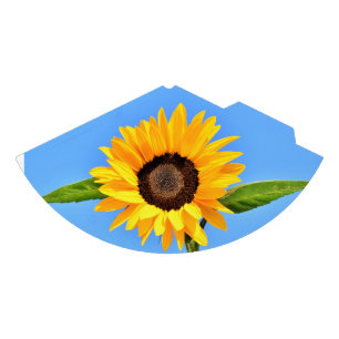Yellow Sunflower Against Sun on Blue Sky - Summer Party Hat