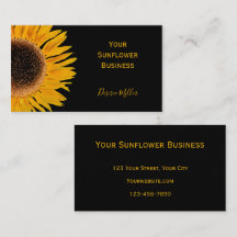 Yellow Sunflower Black Background Country Rustic