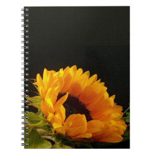 Yellow Sunflower Blossom Notebook