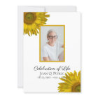 Yellow Sunflower Blossoms Celebration of Life