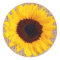Yellow Sunflower Burlap Sticker Envelope Seal