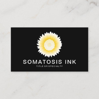 yellow sunflower business card