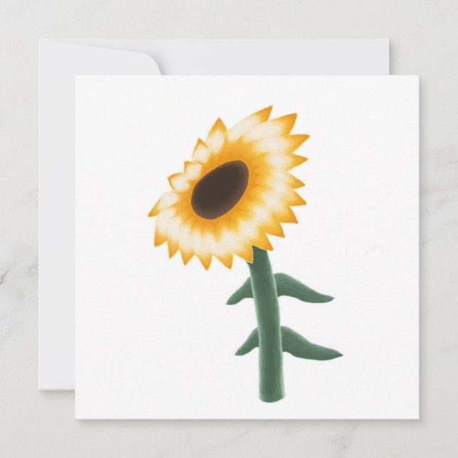 Yellow Sunflower Card (Front)