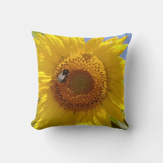 Yellow Sunflower Cushion (Front)