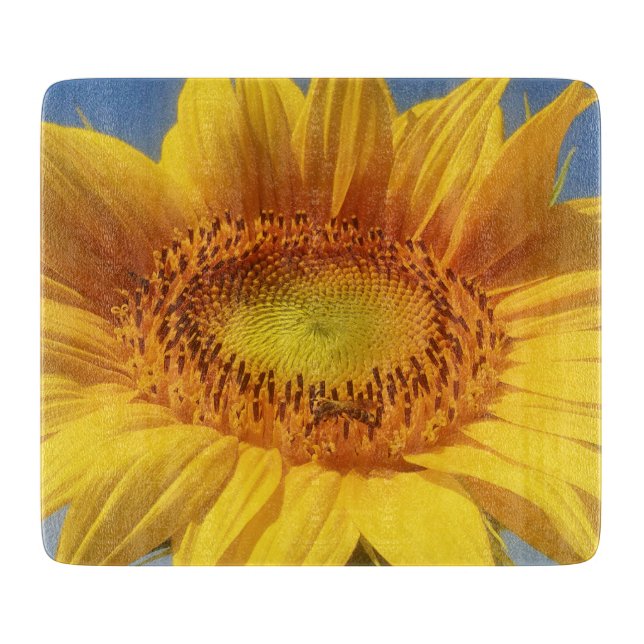 Yellow Sunflower Cutting Board (Front)