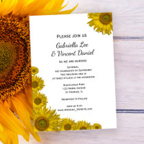 Sunflower watercolors envelopes for 5x7 cards