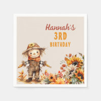 Yellow Sunflower Farm Scarecrow Birthday