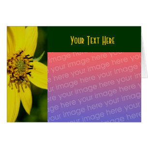 Yellow Sunflower Floral Photo Card