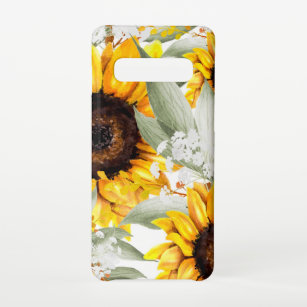 Yellow Sunflower Floral Rustic Fall Flower Samsung Galaxy Case