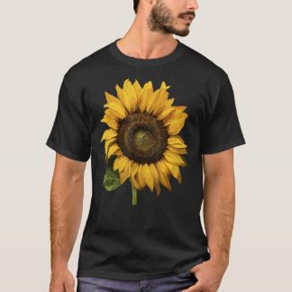 Yellow Sunflower Floral Watercolor Summer Vibes 4 T-Shirt