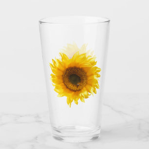 yellow sunflower glass