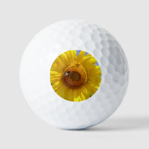 Yellow Sunflower Golf Balls