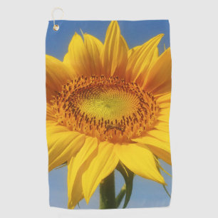 Yellow Sunflower Golf Towel