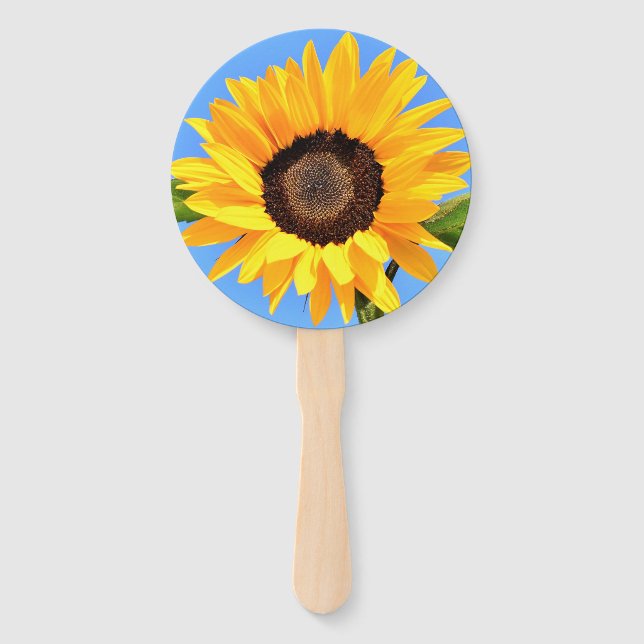 Yellow Sunflower Hand Fans (Front)
