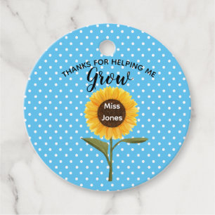Yellow sunflower helping me grow favour tags