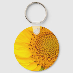 Yellow Sunflower Key Ring