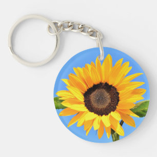 Yellow Sunflower Keychain