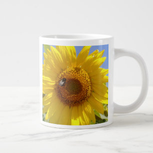 Yellow Sunflower Large Coffee Mug
