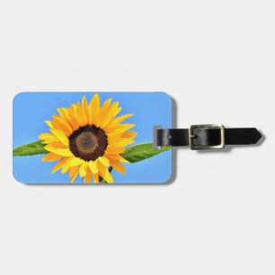 Yellow Sunflower Luggage Tag