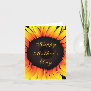 Yellow Sunflower Mother's Day Card