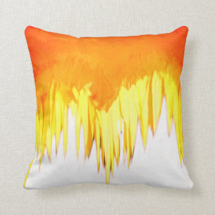 Yellow Sunflower Motif Cushion