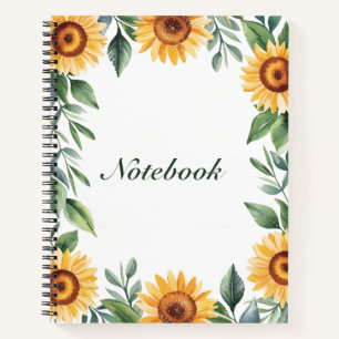Yellow Sunflower Notebook