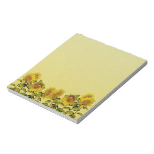 Yellow Sunflower Notepad