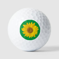 Yellow Sunflower on Bright Green