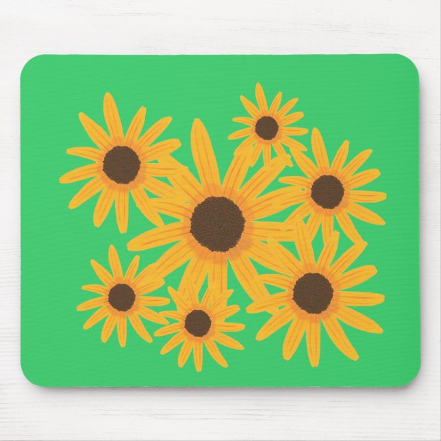 Yellow Sunflower Painting Mousepads (Front)