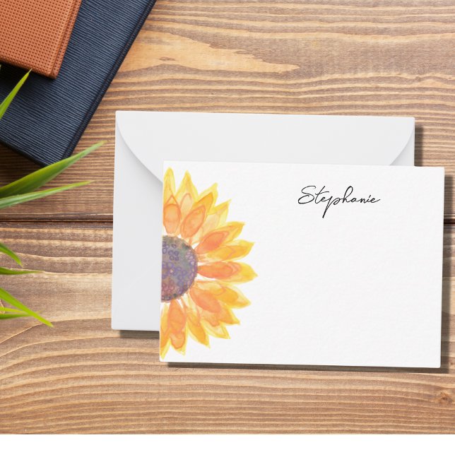 Yellow Sunflower Personalised  Card (Creator Uploaded)