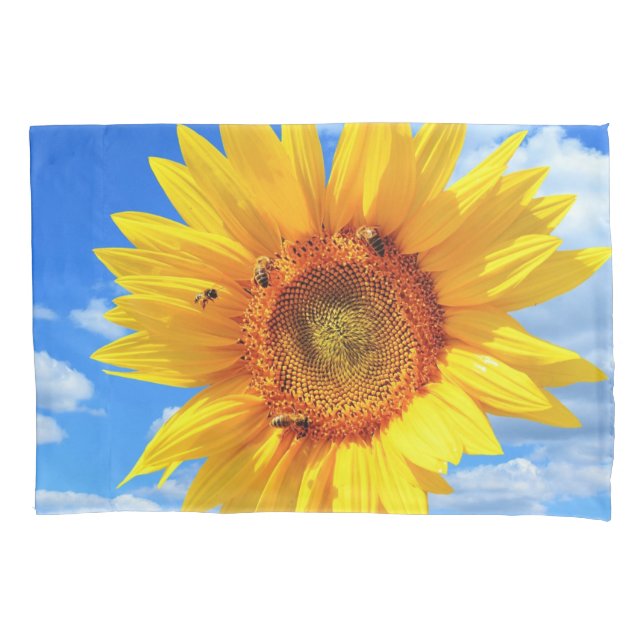 Yellow Sunflower Pillow Case (Front)