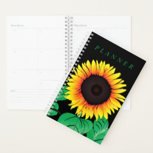 Yellow Sunflower Planner