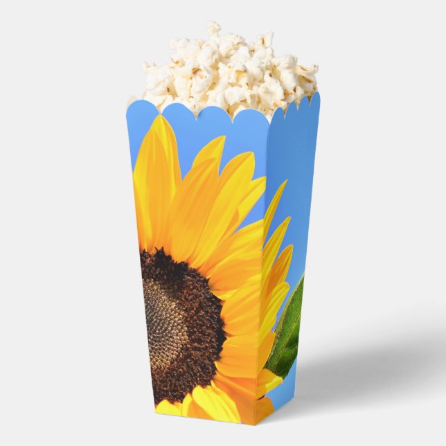 Yellow Sunflower Popcorn Box (Popped)