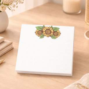 Yellow Sunflower Post it Notes