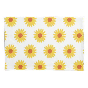 Yellow Sunflower Pretty Retro Y2K Pattern Pillowcase