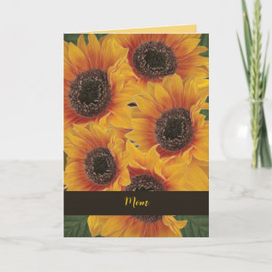 Yellow Sunflower Soul Mother's Day Card