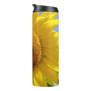 Yellow Sunflower Thermal Tumbler