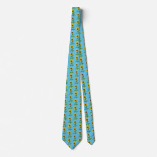 Yellow sunflower tie