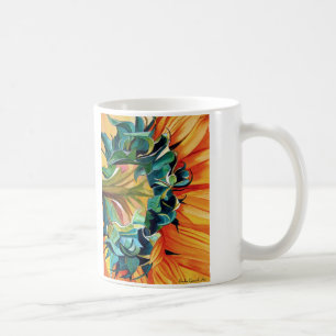 Yellow Sunflower watercolor original art painting Coffee Mug