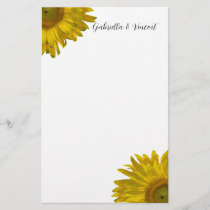 Yellow Sunflower Wedding Stationery