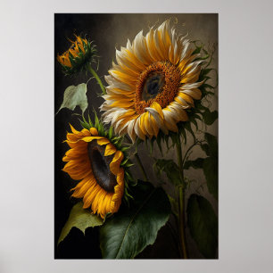 Yellow Sunflowers Art Print Poster