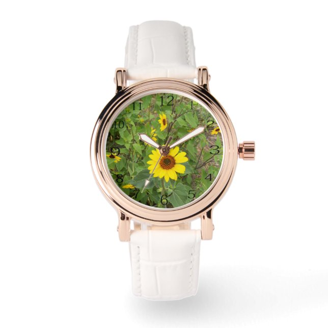 Yellow Sunflowers Blowing In The Wind, Watch (Front)