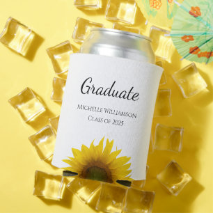 Yellow Sunflowers Class of 2024 Graduation    Can Cooler