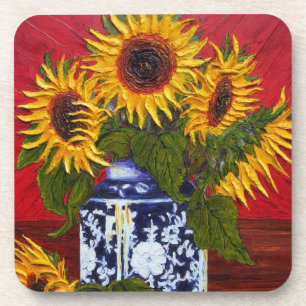 Yellow Sunflowers Coaster