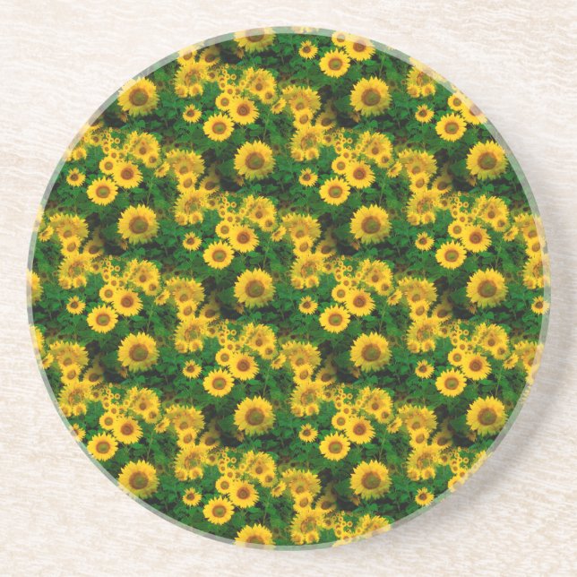 yellow sunflowers coaster (Front)