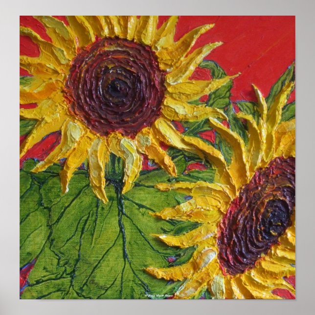 Yellow Sunflowers Fine Art Poster (Front)