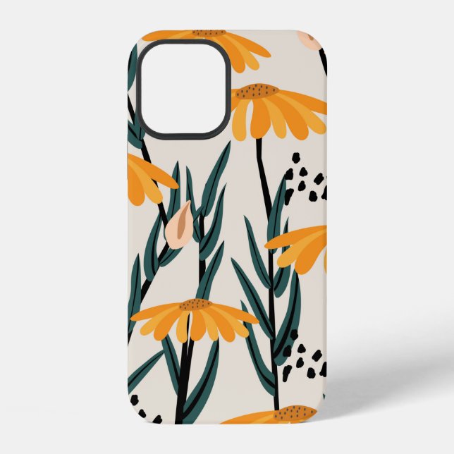 Yellow sunflowers iPhone case (Back)