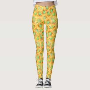 Yellow Sunflowers Leggings